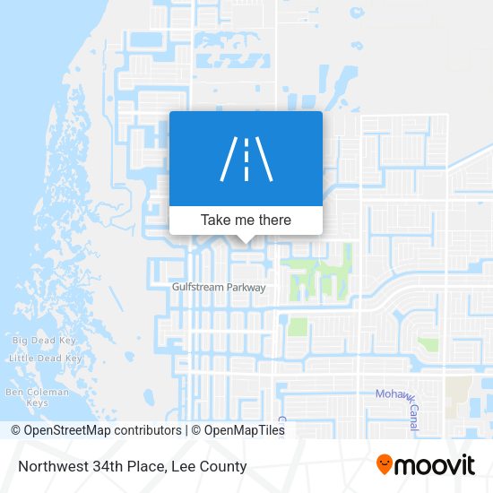 Northwest 34th Place map