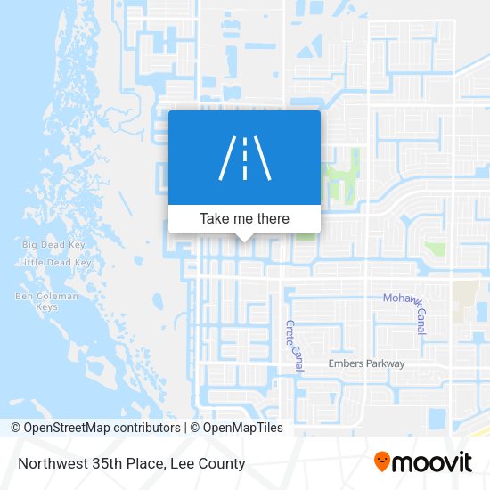 Northwest 35th Place map