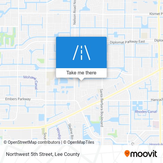 Northwest 5th Street map