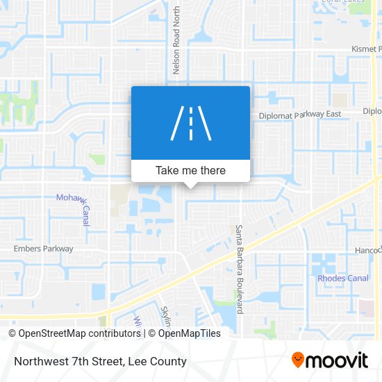 Northwest 7th Street map
