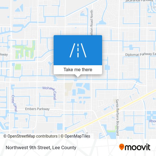 Northwest 9th Street map