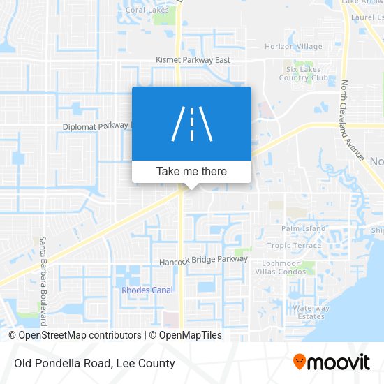Mapa de Old Pondella Road