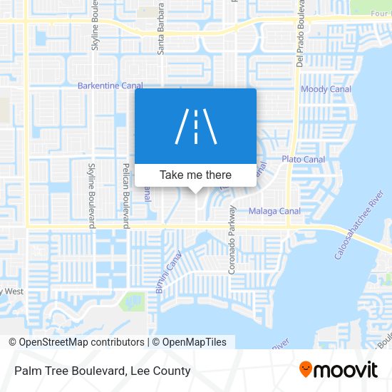 Mapa de Palm Tree Boulevard