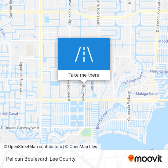 Pelican Boulevard map