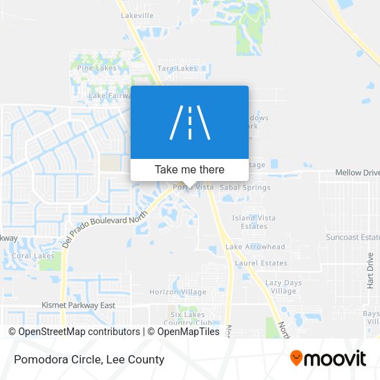 Pomodora Circle map