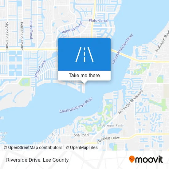 Riverside Drive map