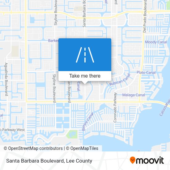 Mapa de Santa Barbara Boulevard