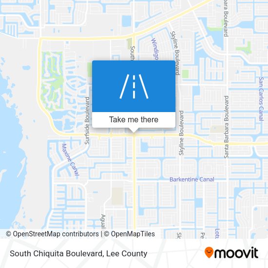 South Chiquita Boulevard map
