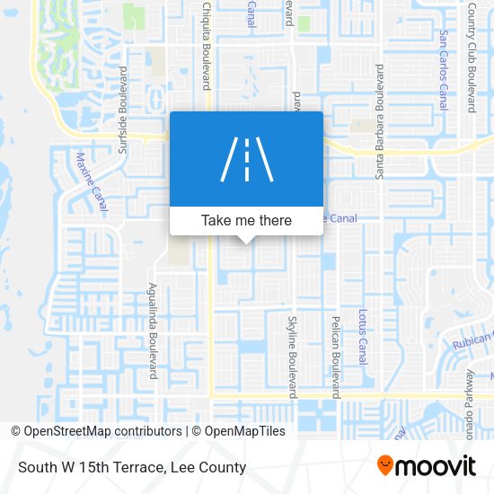 Mapa de South W 15th Terrace