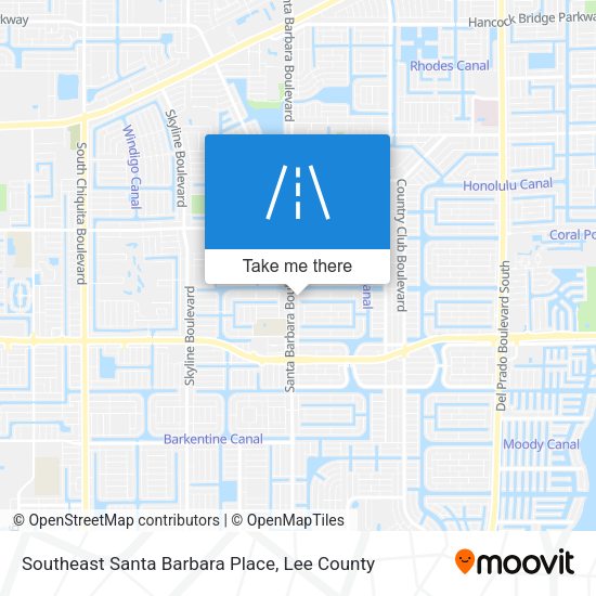 Mapa de Southeast Santa Barbara Place