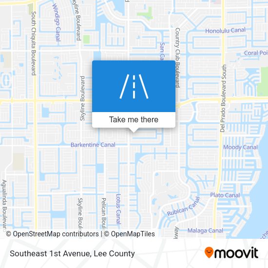 Southeast 1st Avenue map