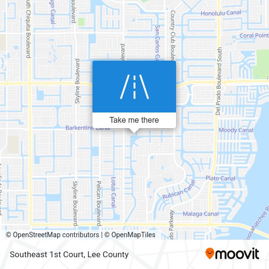 Southeast 1st Court map