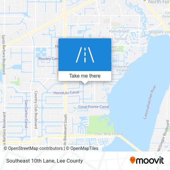 Southeast 10th Lane map