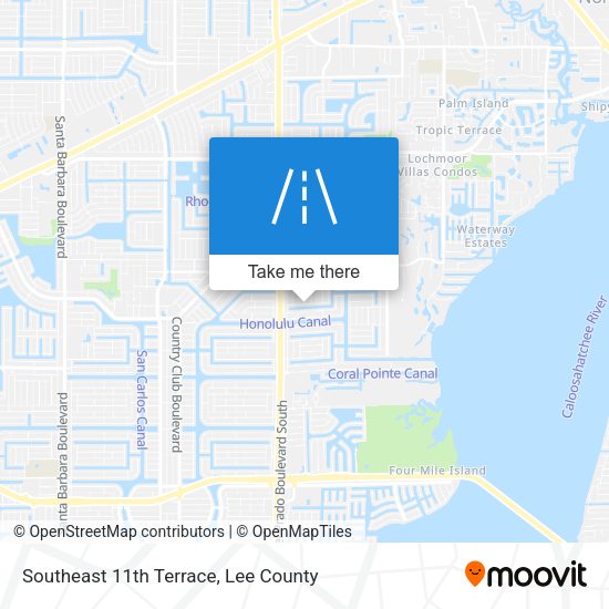 Southeast 11th Terrace map