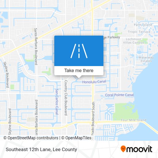 Mapa de Southeast 12th Lane