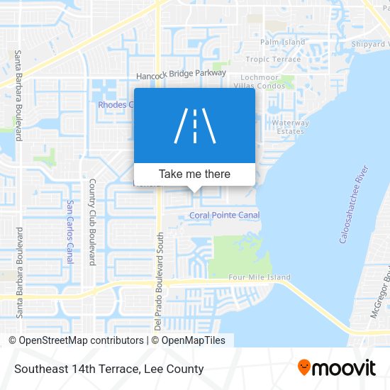 Mapa de Southeast 14th Terrace