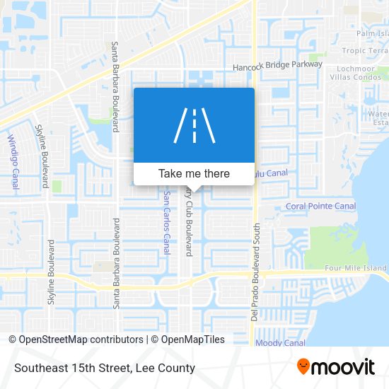 Southeast 15th Street map
