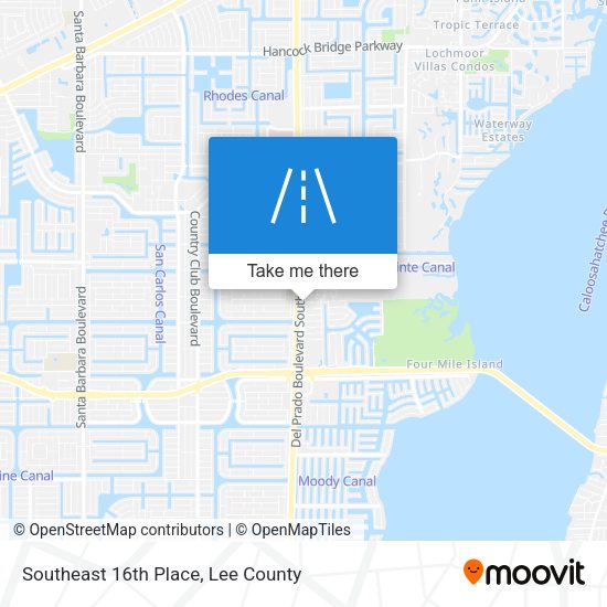 Southeast 16th Place map