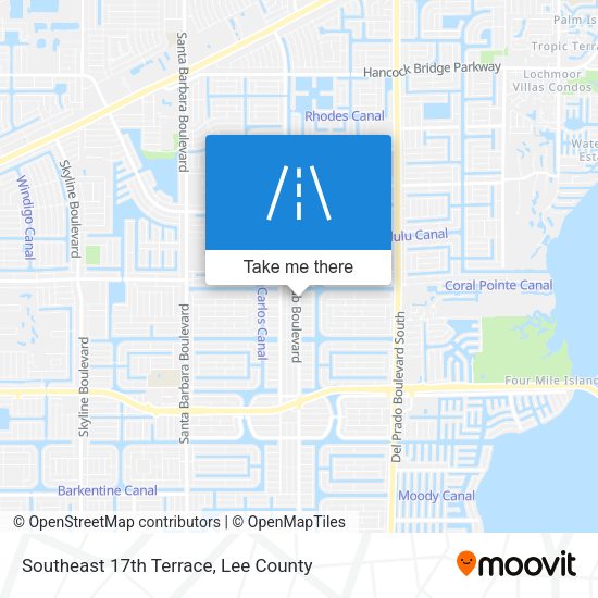 Southeast 17th Terrace map