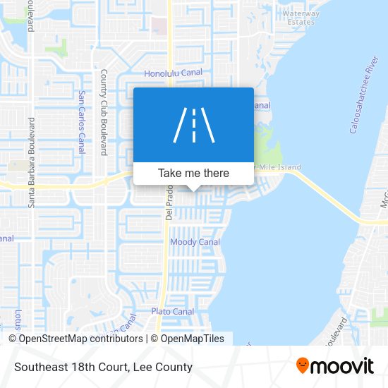 Southeast 18th Court map