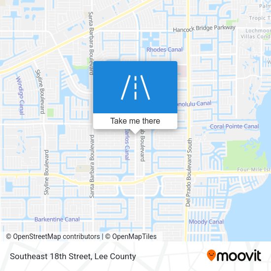 Mapa de Southeast 18th Street