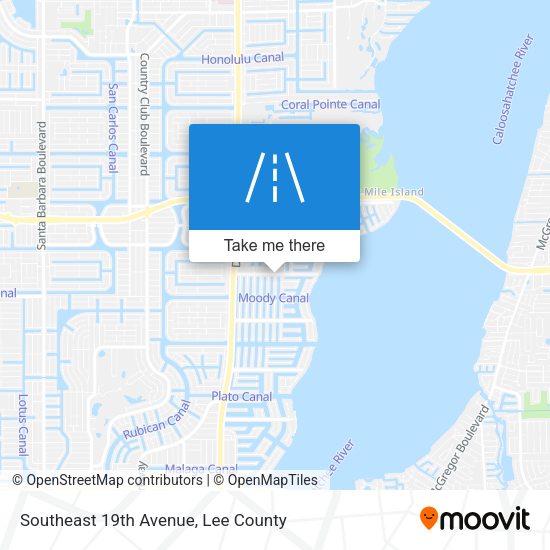 Southeast 19th Avenue map