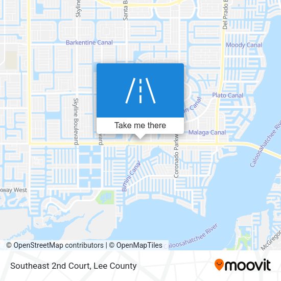 Southeast 2nd Court map