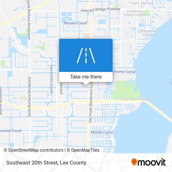 Southeast 20th Street map