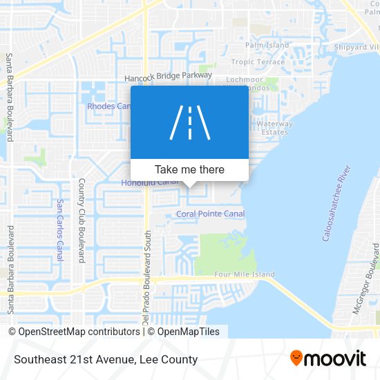Mapa de Southeast 21st Avenue