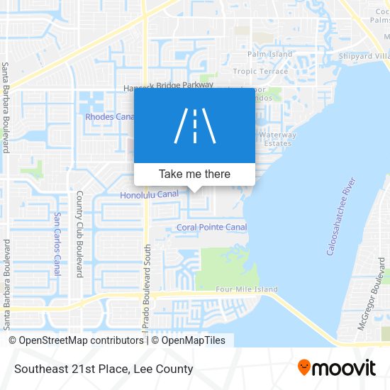 Southeast 21st Place map