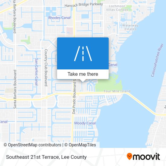 Southeast 21st Terrace map