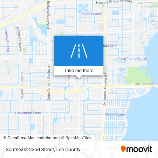 Mapa de Southeast 22nd Street