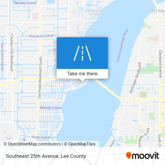 Mapa de Southeast 25th Avenue