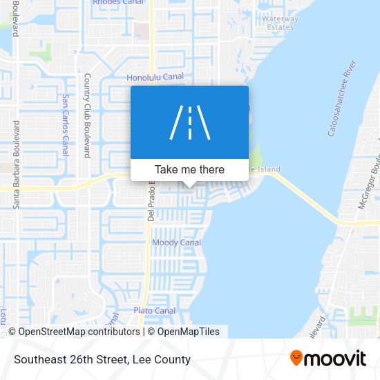 Southeast 26th Street map