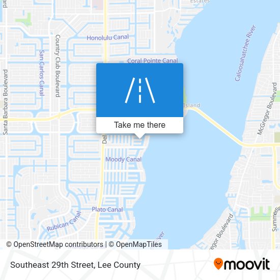 Southeast 29th Street map
