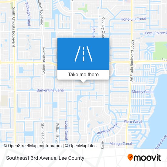 Southeast 3rd Avenue map