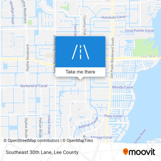 Southeast 30th Lane map