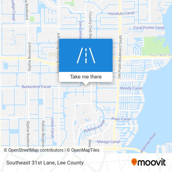 Southeast 31st Lane map