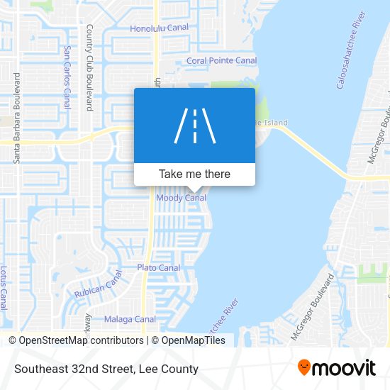 Southeast 32nd Street map