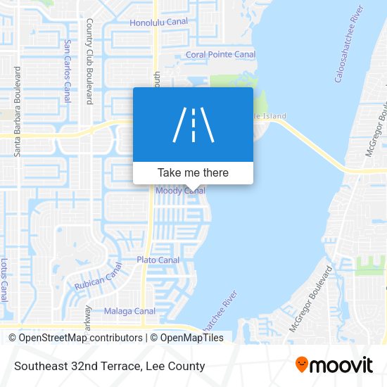 Southeast 32nd Terrace map