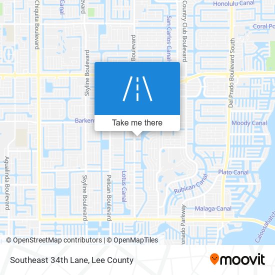 Southeast 34th Lane map