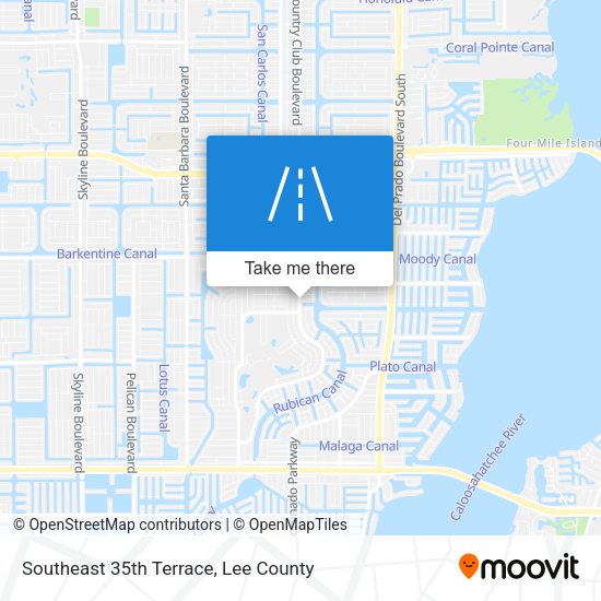 Southeast 35th Terrace map