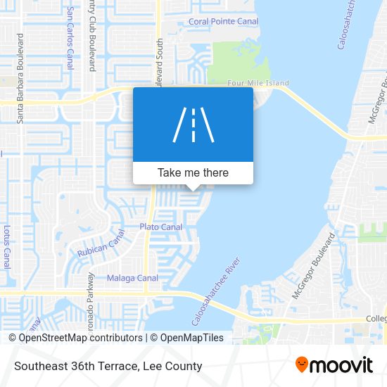 Southeast 36th Terrace map