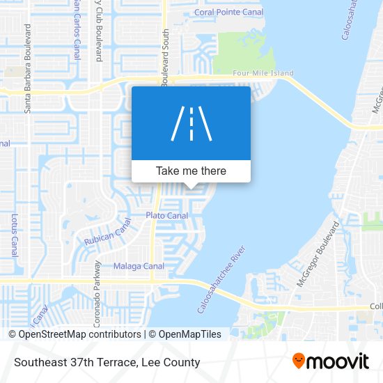 Southeast 37th Terrace map