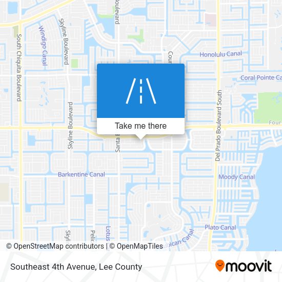 Mapa de Southeast 4th Avenue