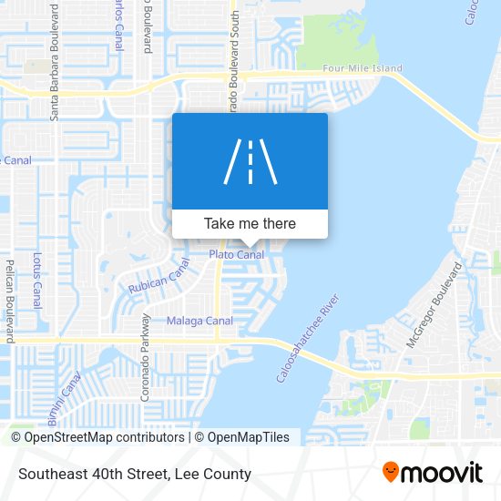 Southeast 40th Street map