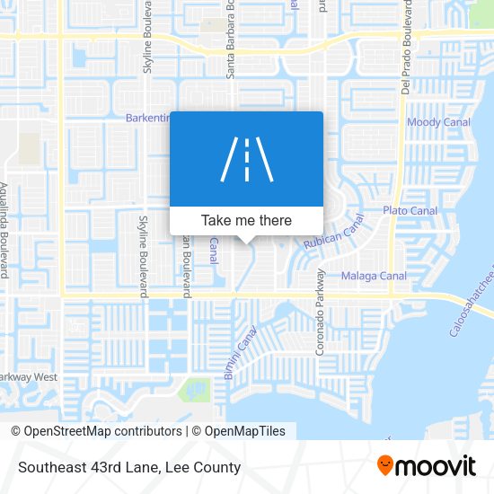Southeast 43rd Lane map