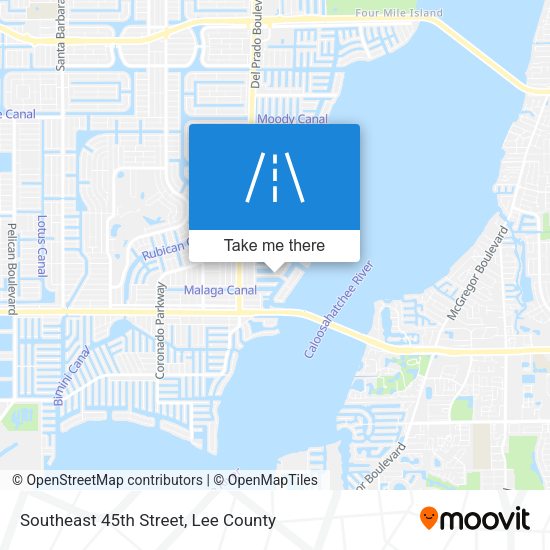 Southeast 45th Street map