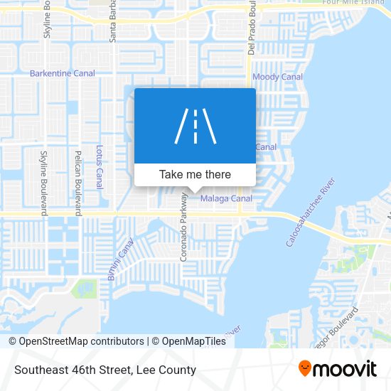 Southeast 46th Street map