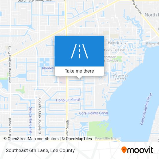Mapa de Southeast 6th Lane
